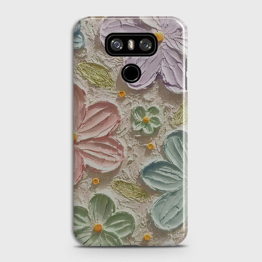 LG G6 Cover - Floral Series  - Design 15 - Blue & Green - Matte Finish - Snap On Hard Case with LifeTime Colors Guarantee