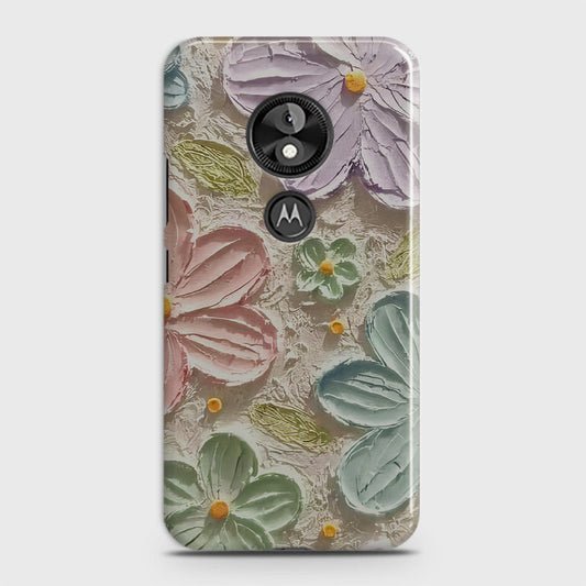 Motorola Moto E5 / G6 Play Cover - Floral Series - Design 15 - Blue & Green - Matte Finish - Snap On Hard Case with LifeTime Colors Guarantee