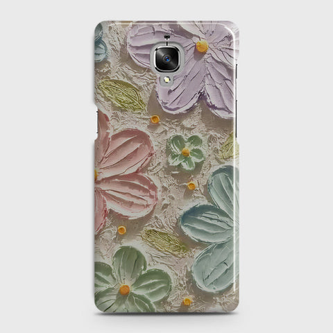 OnePlus 3  Cover - Floral Series - Design 15 - Blue & Green - Matte Finish - Snap On Hard Case with LifeTime Colors Guarantee