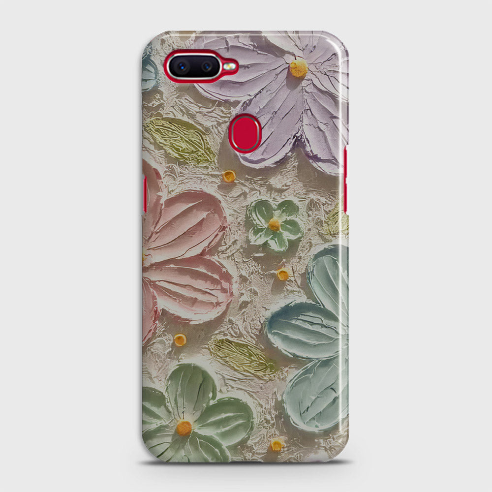 Realme 2 Pro Cover - Floral Series - Design 15 - Blue & Green - Matte Finish - Snap On Hard Case with LifeTime Colors Guarantee