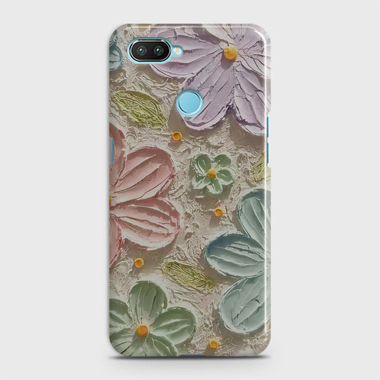 Realme 2 Cover - Floral Series - Design 15 - Blue & Green - Matte Finish - Snap On Hard Case with LifeTime Colors Guarantee