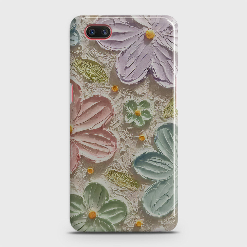 Realme C2 with out flash Forest hole Cover - Floral Series - Design 15 - Blue & Green - Matte Finish - Snap On Hard Case with LifeTime Colors Guarantee