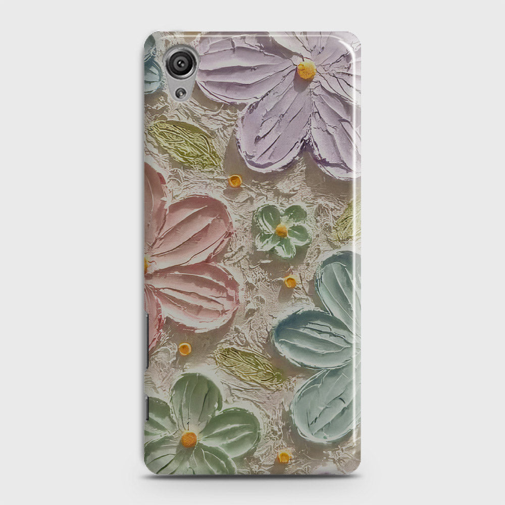 Sony Xperia XA Cover - Floral Series - Design 15 - Blue & Green - Matte Finish - Snap On Hard Case with LifeTime Colors Guarantee