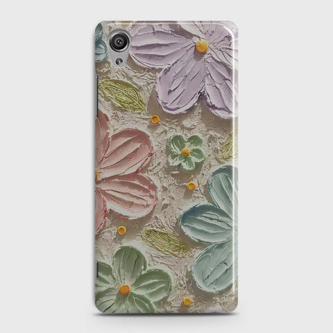 Sony Xperia XA1 Plus Cover - Floral Series - Design 15 - Blue & Green - Matte Finish - Snap On Hard Case with LifeTime Colors Guarantee