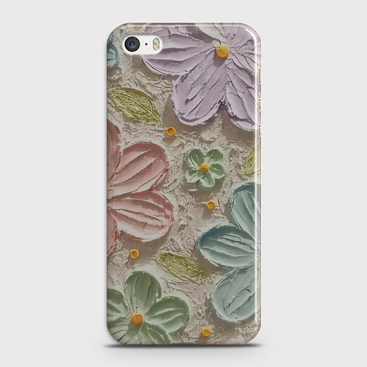 iPhone 5C Cover - Floral Series - Design 15 - Blue & Green - Matte Finish - Snap On Hard Case with LifeTime Colors Guarantee