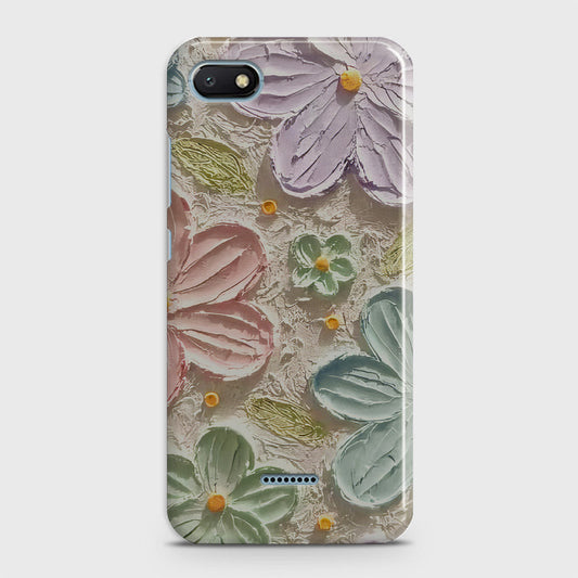 Xiaomi Redmi 6A Cover - Floral Series - Design 15 - Blue & Green - Matte Finish - Snap On Hard Case with LifeTime Colors Guarantee