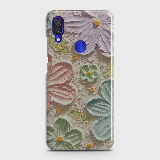 Xiaomi Redmi Note 7 Cover - Floral Series - Design 15 - Blue & Green - Matte Finish - Snap On Hard Case with LifeTime Colors Guarantee