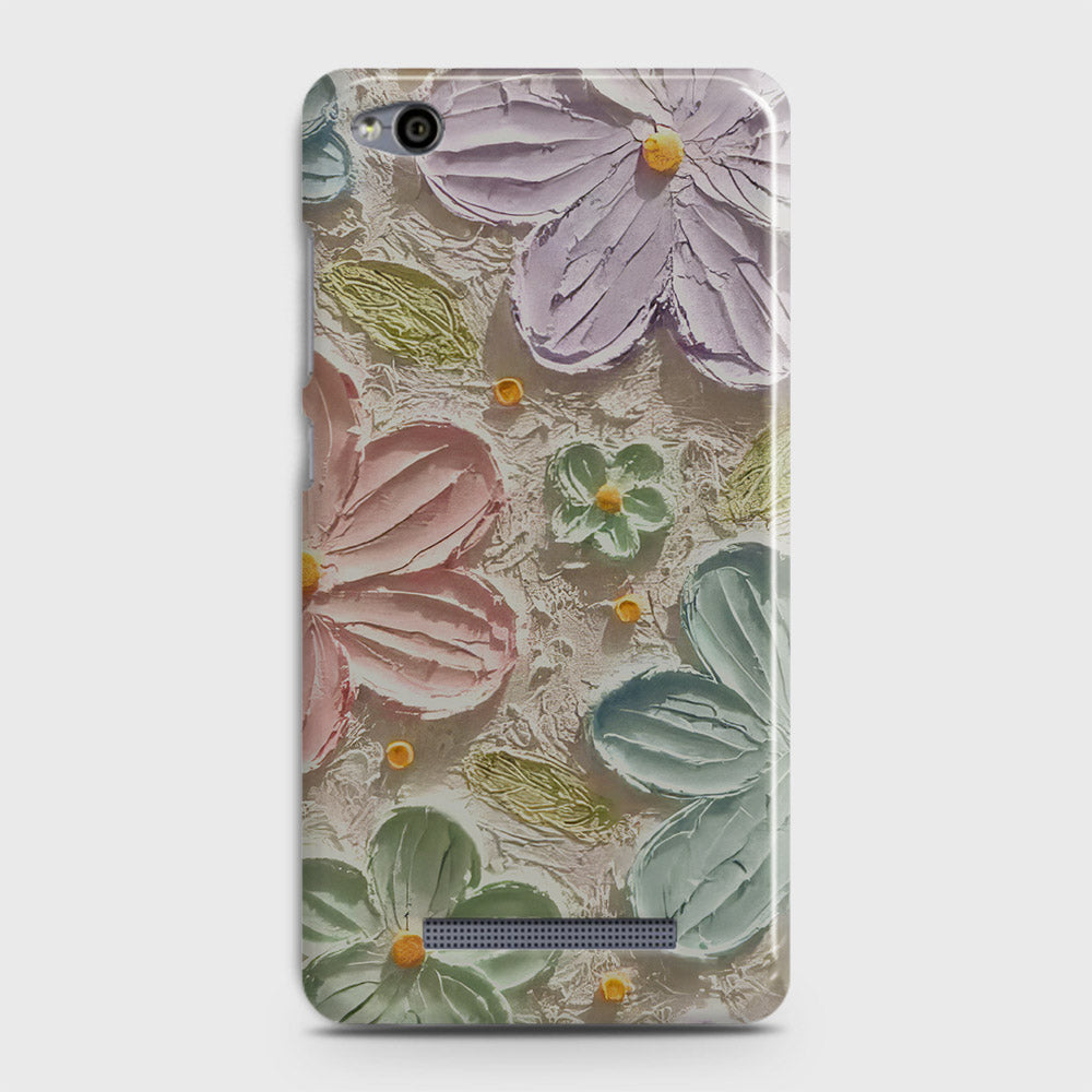 Xiaomi Redmi 4A Cover - Floral Series - Design 15 - Blue & Green - Matte Finish - Snap On Hard Case with LifeTime Colors Guarantee