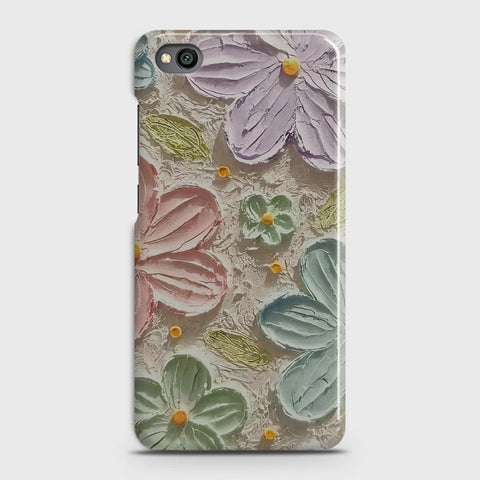 Xiaomi Redmi Go Cover - Floral Series - Design 15 - Blue & Green - Matte Finish - Snap On Hard Case with LifeTime Colors Guarantee