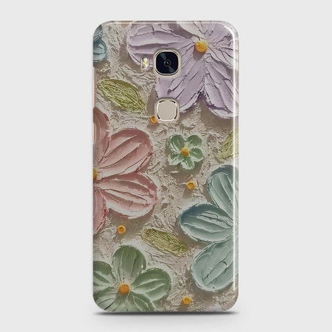 Huawei Honor 5X Cover - Floral Series - Design 15 - Blue & Green - Matte Finish - Snap On Hard Case with LifeTime Colors Guarantee