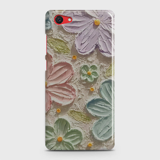 Vivo Y71 Cover - Floral Series - Design 15 - Blue & Green - Matte Finish - Snap On Hard Case with LifeTime Colors Guarantee