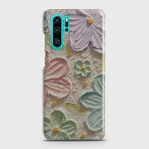 Huawei P30 Pro Cover - Floral Series - Design 15 - Blue & Green - Matte Finish - Snap On Hard Case with LifeTime Colors Guarantee