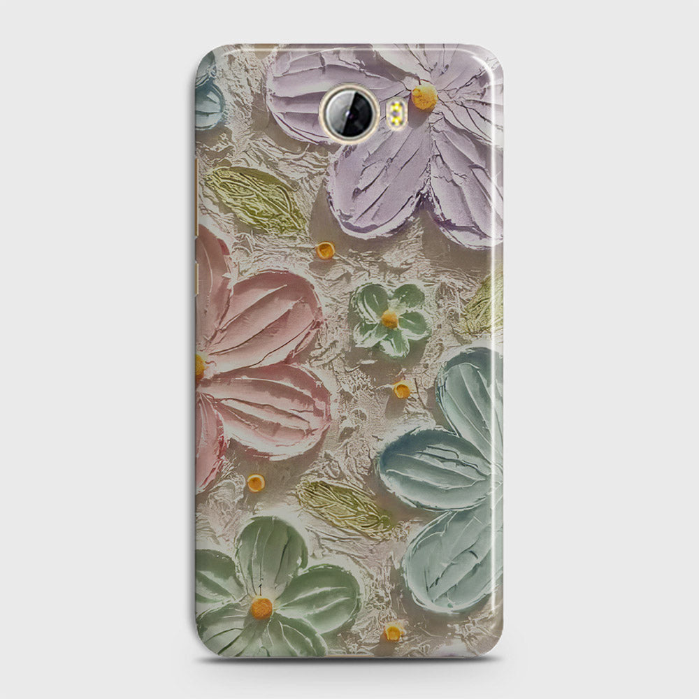 Huawei Y5 II Cover - Floral Series - Design 15 - Blue & Green - Matte Finish - Snap On Hard Case with LifeTime Colors Guarantee