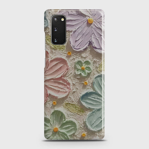 Samsung Galaxy S20 Cover - Floral Series - Design 15 - Blue & Green - Matte Finish - Snap On Hard Case with LifeTime Colors Guarantee