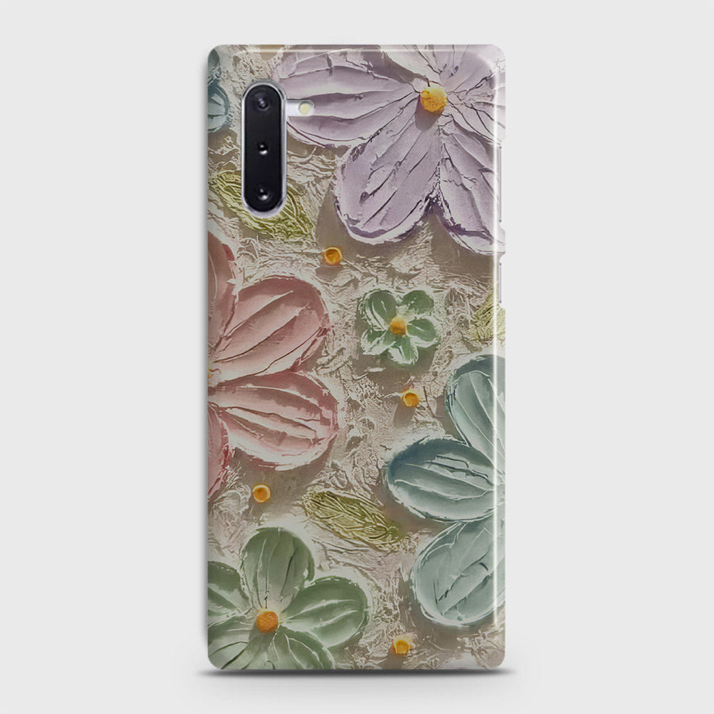 Samsung Galaxy Note 10 Cover - Floral Series - Design 15 - Blue & Green - Matte Finish - Snap On Hard Case with LifeTime Colors Guarantee