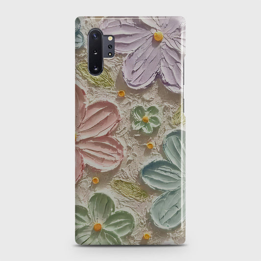 Samsung Galaxy Note 10 Plus Cover - Floral Series - Design 15 - Blue & Green - Matte Finish - Snap On Hard Case with LifeTime Colors Guarantee