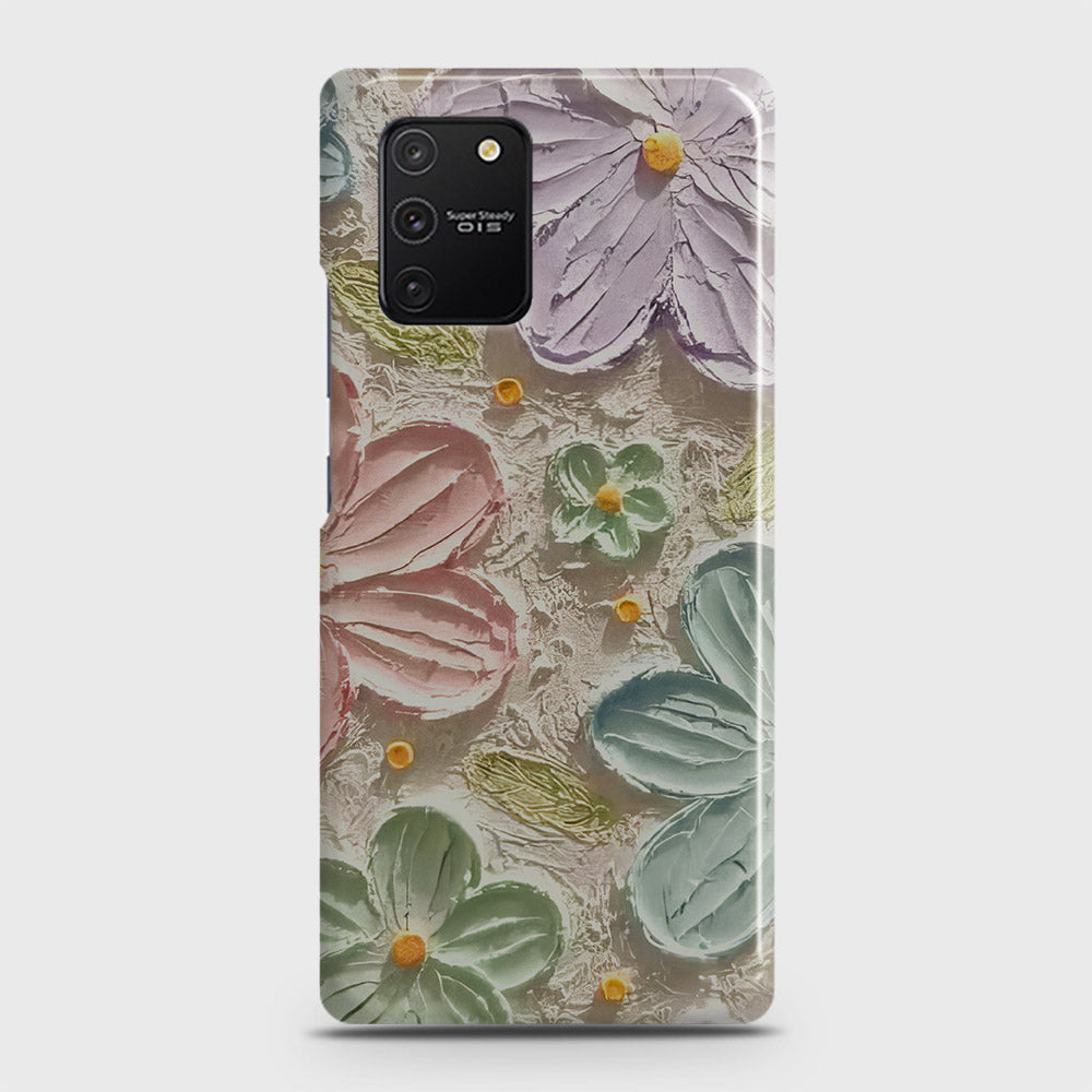 Samsung Galaxy S10 Lite Cover - Floral Series - Design 15 - Blue & Green - Matte Finish - Snap On Hard Case with LifeTime Colors Guarantee