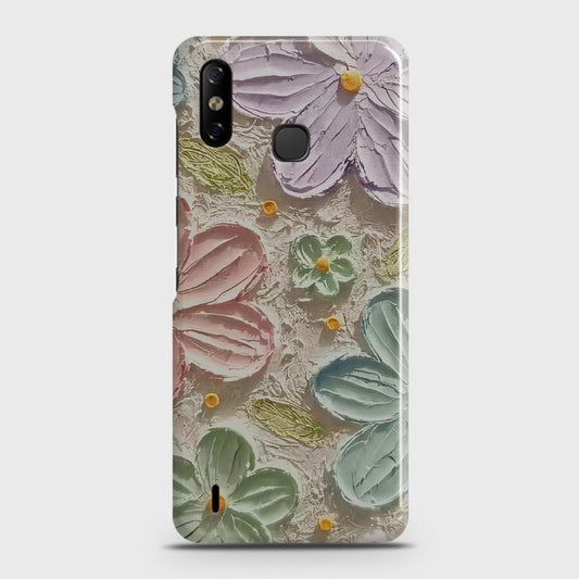 Infinix Smart 4 Cover - Floral Series - Design 15 - Blue & Green - Matte Finish - Snap On Hard Case with LifeTime Colors Guarantee