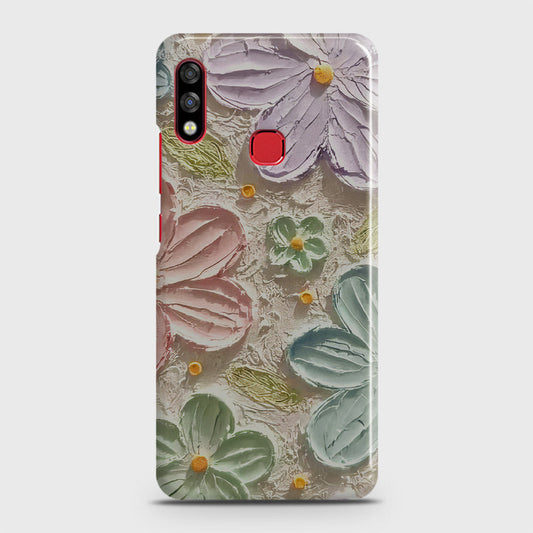 Infinix Hot 7 Pro Cover - Floral Series - Design 15 - Blue & Green - Matte Finish - Snap On Hard Case with LifeTime Colors Guarantee