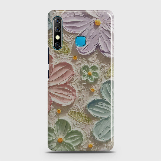 Tecno Spark 4 Cover - Floral Series - Design 15 - Blue & Green - Matte Finish - Snap On Hard Case with LifeTime Colors Guarantee