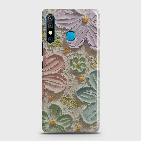 Tecno Spark 4 Cover - Floral Series - Design 15 - Blue & Green - Matte Finish - Snap On Hard Case with LifeTime Colors Guarantee