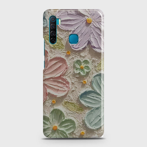 Infinix S5 - Floral Series - Design 15 - Blue & Green - Matte Finish - Snap On Hard Case with LifeTime Colors Guarantee