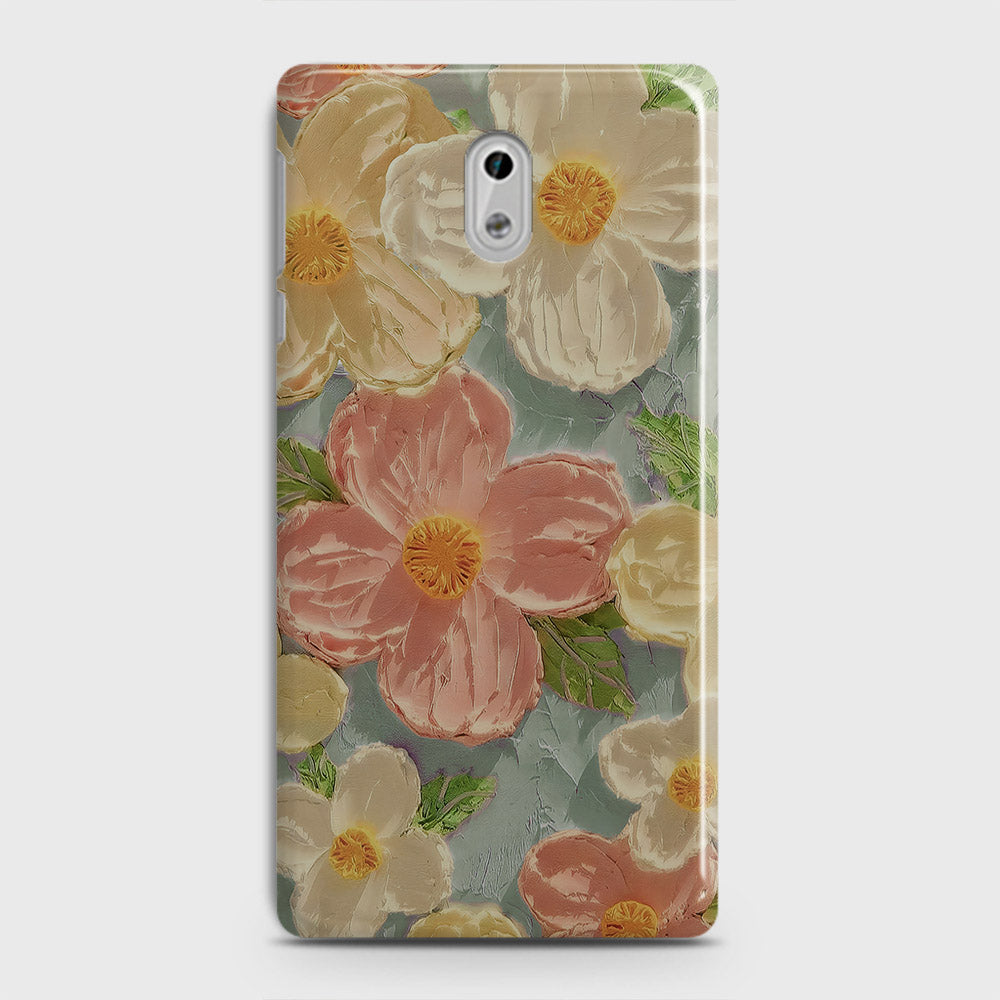 Nokia 6 Cover - Floral Series - Design 16 - Cyan & Pink - Matte Finish - Snap On Hard Case with LifeTime Colors Guarantee