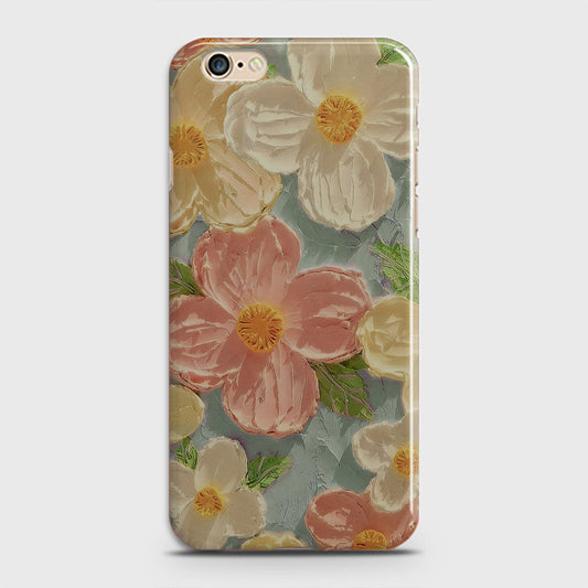 iPhone 6 Plus Cover - Floral Series - Design 16 - Cyan & Pink - Matte Finish - Snap On Hard Case with LifeTime Colors Guarantee