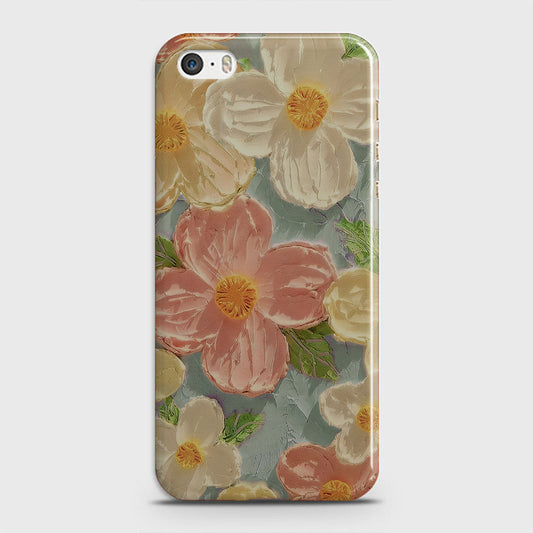 iPhone 5C Cover - Floral Series - Design 16 - Cyan & Pink - Matte Finish - Snap On Hard Case with LifeTime Colors Guarantee