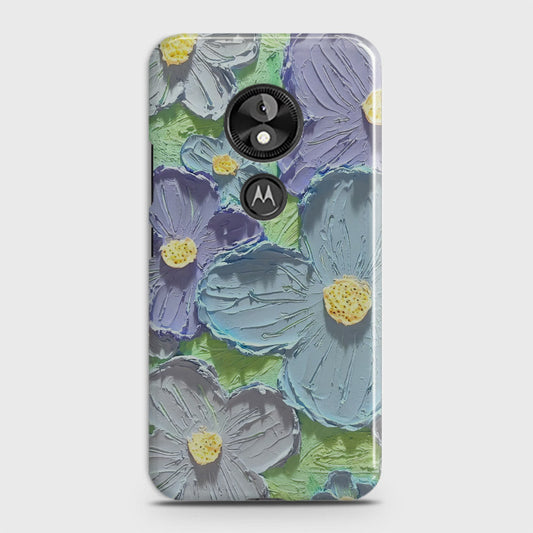 Motorola Moto E5 / G6 Play Cover - Floral Series - Design 1 - Purple & Aqua - Matte Finish - Snap On Hard Case with LifeTime Colors Guarantee