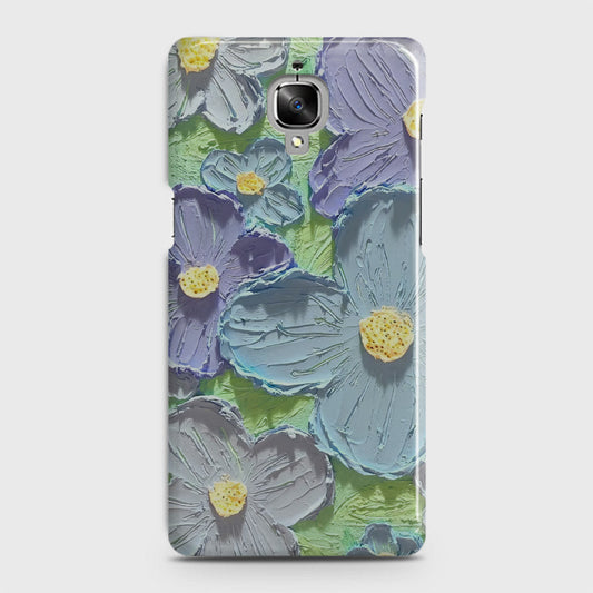 OnePlus 3  Cover - Floral Series - Design 1 - Purple & Aqua - Matte Finish - Snap On Hard Case with LifeTime Colors Guarantee