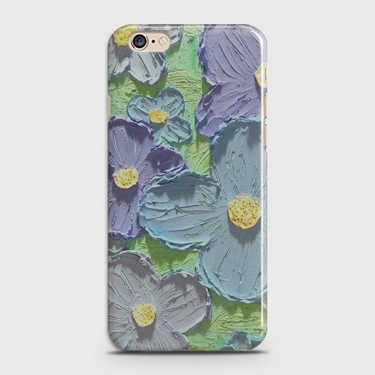 iPhone 6S Cover - Floral Series - Design 1 - Purple & Aqua - Matte Finish - Snap On Hard Case with LifeTime Colors Guarantee (Fast Delivery)