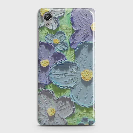 Sony Xperia XA1 Plus Cover - Floral Series - Design 1 - Purple & Aqua - Matte Finish - Snap On Hard Case with LifeTime Colors Guarantee