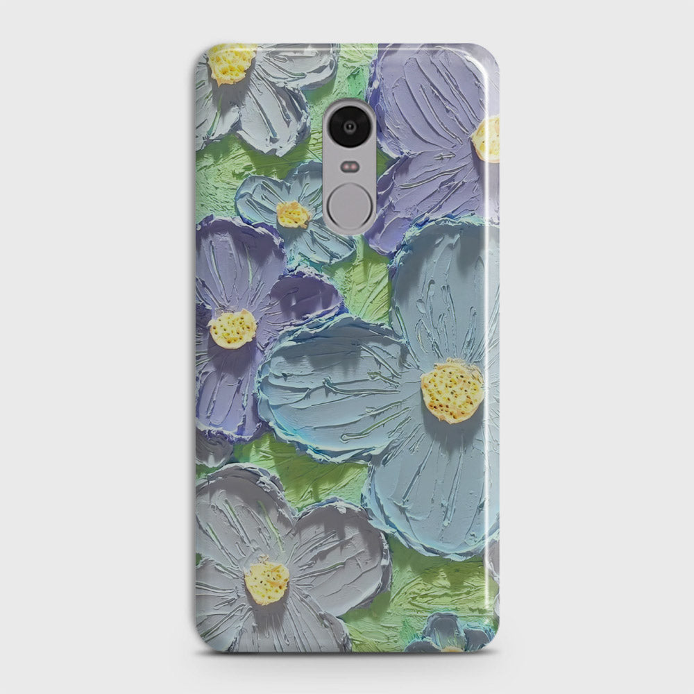 Xiaomi Redmi Note 4 / 4X Cover - Floral Series - Design 1 - Purple & Aqua - Matte Finish - Snap On Hard Case with LifeTime Colors Guarantee