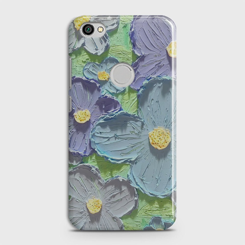 Xiaomi Redmi Note 5A  Cover - Floral Series - Design 1 - Purple & Aqua - Matte Finish - Snap On Hard Case with LifeTime Colors Guarantee