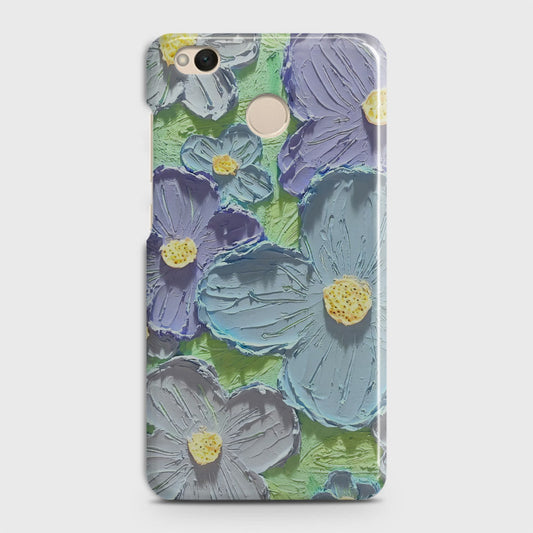 Xiaomi Redmi 4 / 4X Cover - Floral Series - Design 1 - Purple & Aqua - Matte Finish - Snap On Hard Case with LifeTime Colors Guarantee