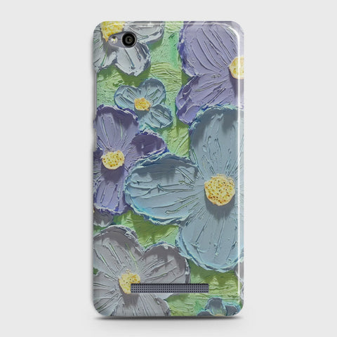 Xiaomi Redmi 4A Cover - Floral Series - Design 1 - Purple & Aqua - Matte Finish - Snap On Hard Case with LifeTime Colors Guarantee