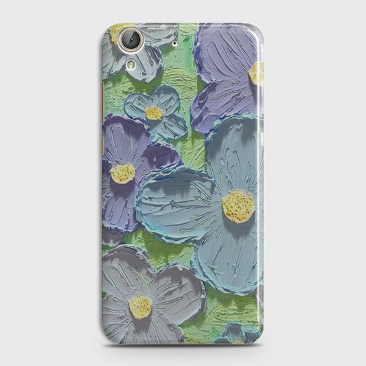 Huawei Y6 II Cover - Floral Series - Design 1 - Purple & Aqua - Matte Finish - Snap On Hard Case with LifeTime Colors Guarantee