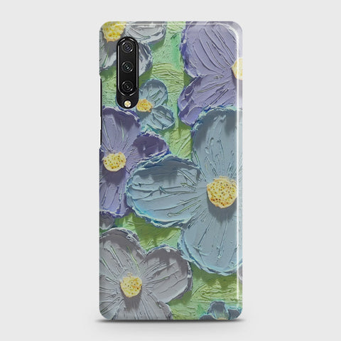 Huawei Y9s Cover - Floral Series - Design 1 - Purple & Aqua - Matte Finish - Snap On Hard Case with LifeTime Colors Guarantee