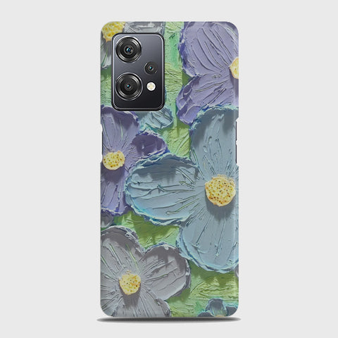 OnePlus Nord CE 2 Lite 5G Cover - Floral Series - Design 1 - Purple & Aqua - Matte Finish - Snap On Hard Case with LifeTime Colors Guarantee