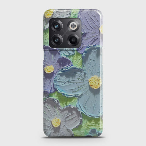 OnePlus Ace Pro Cover - Floral Series - Design 1 - Purple & Aqua - Matte Finish - Snap On Hard Case with LifeTime Colors Guarantee