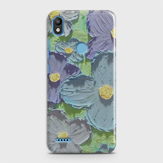 Infinix Smart 2 / X5515 Cover - Floral Series - Design 1 - Purple & Aqua - Matte Finish - Snap On Hard Case with LifeTime Colors Guarantee