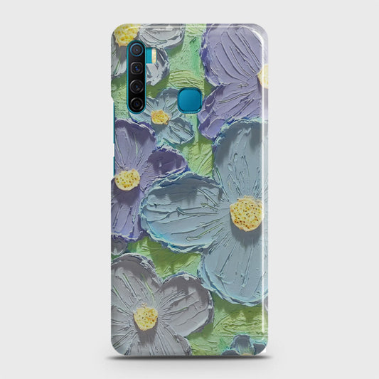 Infinix S5 - Floral Series - Design 1 - Purple & Aqua - Matte Finish - Snap On Hard Case with LifeTime Colors Guarantee