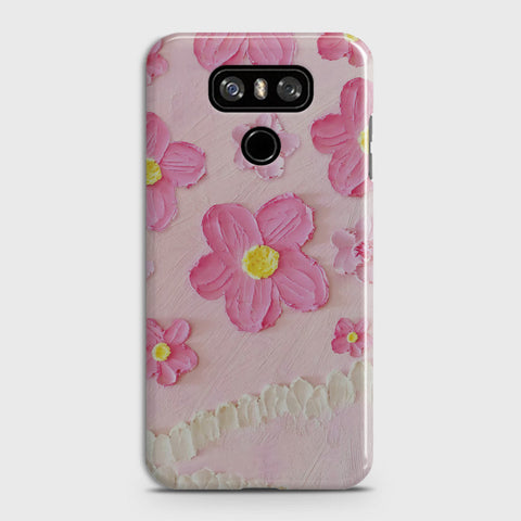 LG G6 Cover - Floral Series  - Design 2 - Pink - Matte Finish - Snap On Hard Case with LifeTime Colors Guarantee