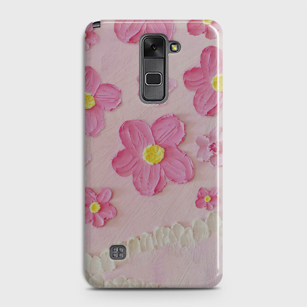 LG Stylus 2 / Stylus 2 Plus / Stylo 2 / Stylo 2 Plus Cover - Floral Series  - Design 2 - Pink - Matte Finish - Snap On Hard Case with LifeTime Colors Guarantee