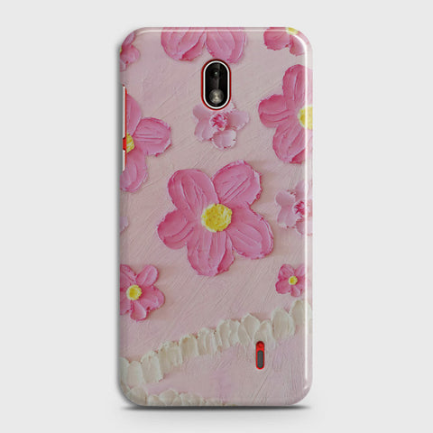 Nokia 1 Plus Cover - Floral Series - Design 2 - Pink - Matte Finish - Snap On Hard Case with LifeTime Colors Guarantee