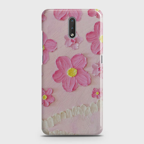 Nokia 2.3 Cover - Floral Series - Design 2 - Pink - Matte Finish - Snap On Hard Case with LifeTime Colors Guarantee