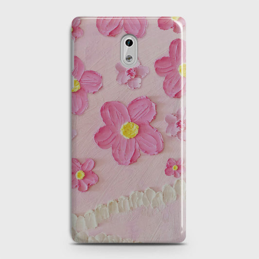 Nokia 3 Cover - Floral Series - Design 2 - Pink - Matte Finish - Snap On Hard Case with LifeTime Colors Guarantee