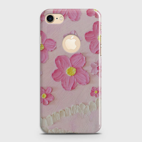 iPhone 8 Cover - Floral Series - Design 2 - Pink - Matte Finish - Snap On Hard Case with LifeTime Colors Guarantee