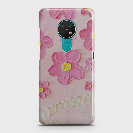 Nokia 6.2 Cover - Floral Series - Design 2 - Pink - Matte Finish - Snap On Hard Case with LifeTime Colors Guarantee